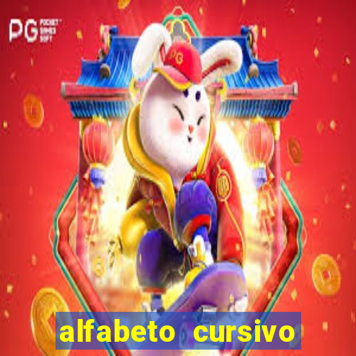 alfabeto cursivo para treinar caligrafia