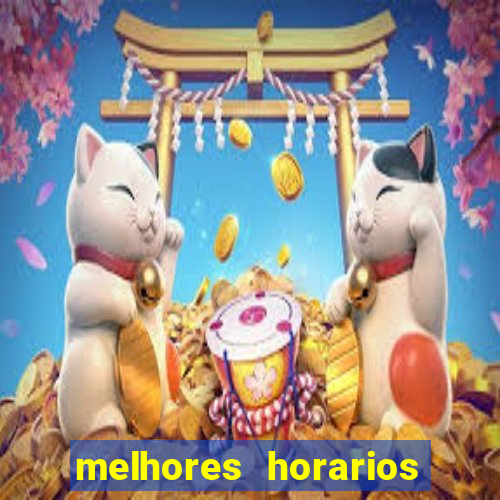 melhores horarios pagantes fortune tiger