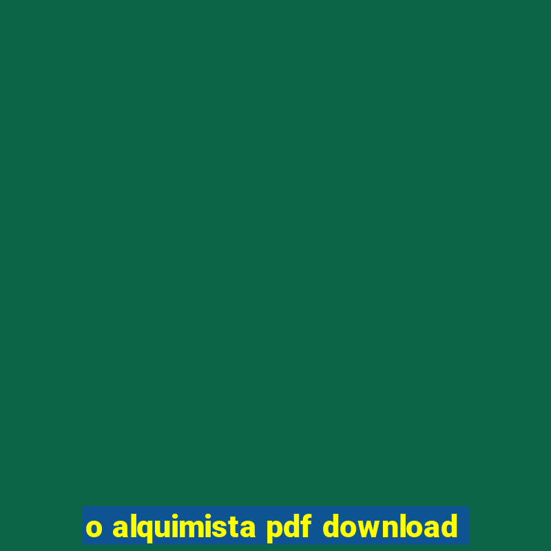 o alquimista pdf download