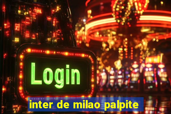 inter de milao palpite