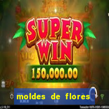 moldes de flores gigantes para imprimir